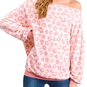 Pink Leopard Long Sleeve Top - Women’s